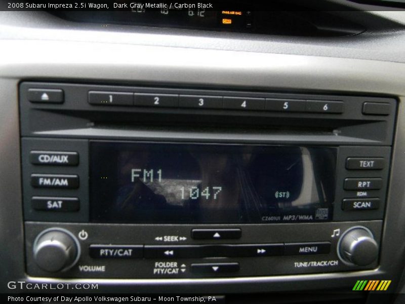 Dark Gray Metallic / Carbon Black 2008 Subaru Impreza 2.5i Wagon