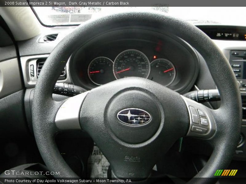 Dark Gray Metallic / Carbon Black 2008 Subaru Impreza 2.5i Wagon