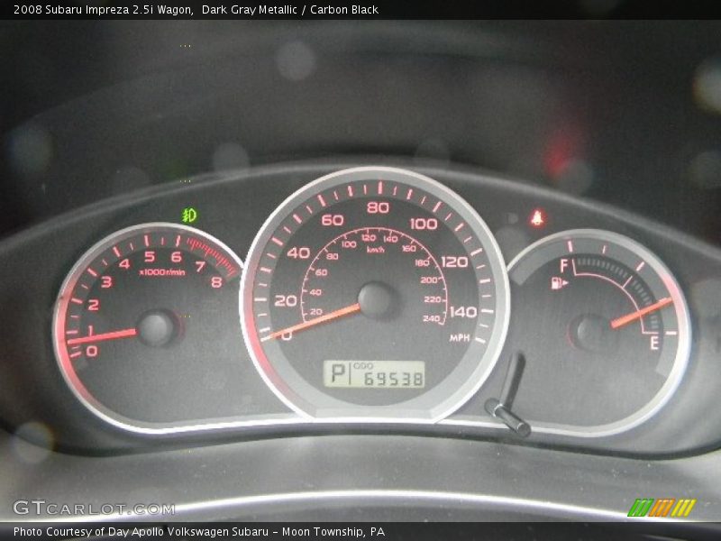 Dark Gray Metallic / Carbon Black 2008 Subaru Impreza 2.5i Wagon