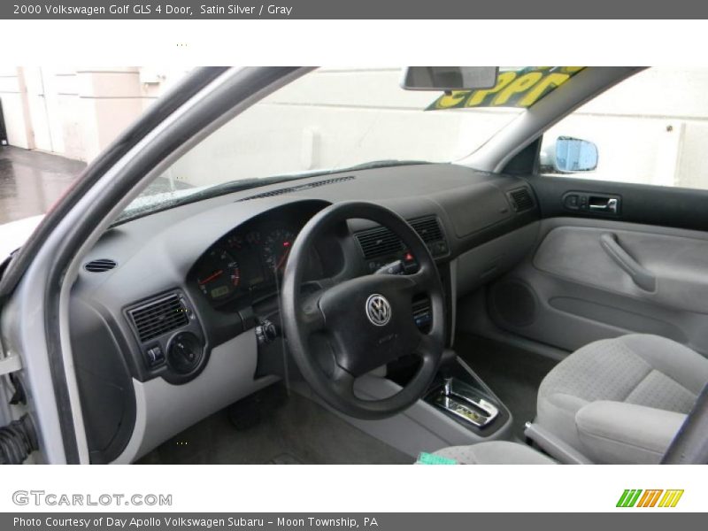 Satin Silver / Gray 2000 Volkswagen Golf GLS 4 Door
