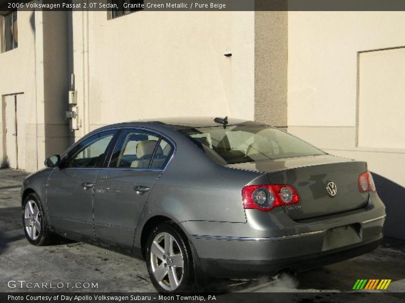 Granite Green Metallic / Pure Beige 2006 Volkswagen Passat 2.0T Sedan