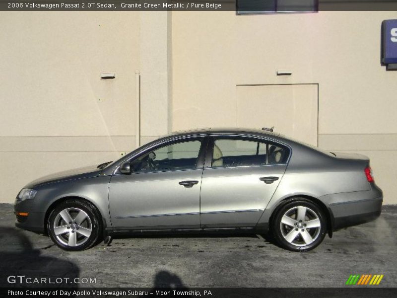 Granite Green Metallic / Pure Beige 2006 Volkswagen Passat 2.0T Sedan