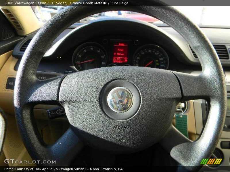 Granite Green Metallic / Pure Beige 2006 Volkswagen Passat 2.0T Sedan