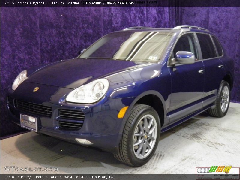 Marine Blue Metallic / Black/Steel Grey 2006 Porsche Cayenne S Titanium