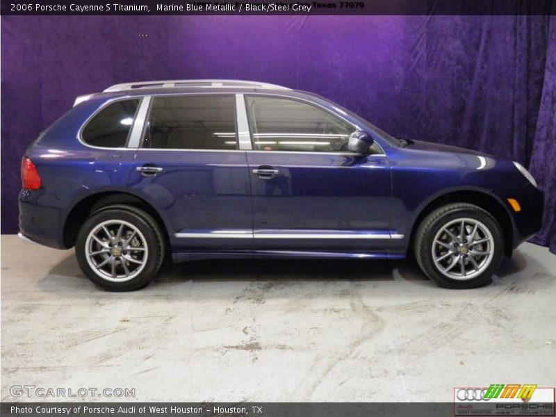 Marine Blue Metallic / Black/Steel Grey 2006 Porsche Cayenne S Titanium