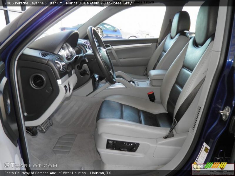 Marine Blue Metallic / Black/Steel Grey 2006 Porsche Cayenne S Titanium
