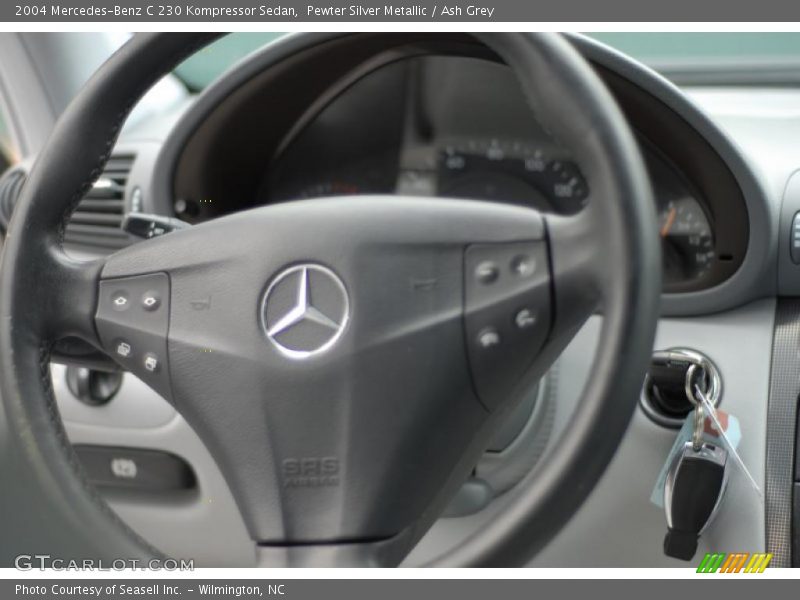 Pewter Silver Metallic / Ash Grey 2004 Mercedes-Benz C 230 Kompressor Sedan