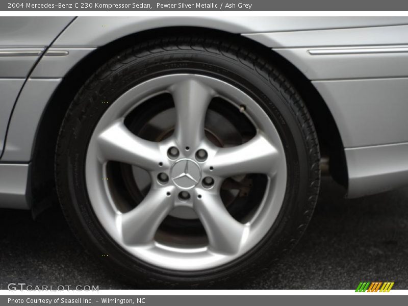 Pewter Silver Metallic / Ash Grey 2004 Mercedes-Benz C 230 Kompressor Sedan