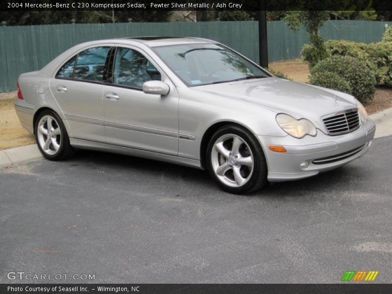 Pewter Silver Metallic / Ash Grey 2004 Mercedes-Benz C 230 Kompressor Sedan