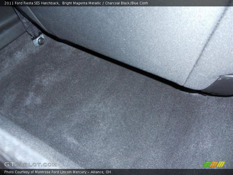 Bright Magenta Metallic / Charcoal Black/Blue Cloth 2011 Ford Fiesta SES Hatchback