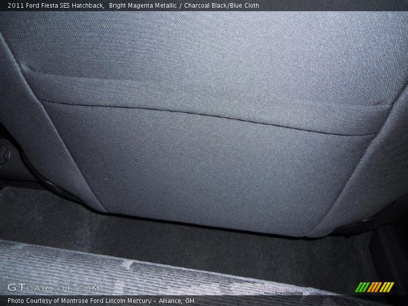 Bright Magenta Metallic / Charcoal Black/Blue Cloth 2011 Ford Fiesta SES Hatchback