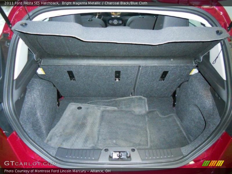 Bright Magenta Metallic / Charcoal Black/Blue Cloth 2011 Ford Fiesta SES Hatchback