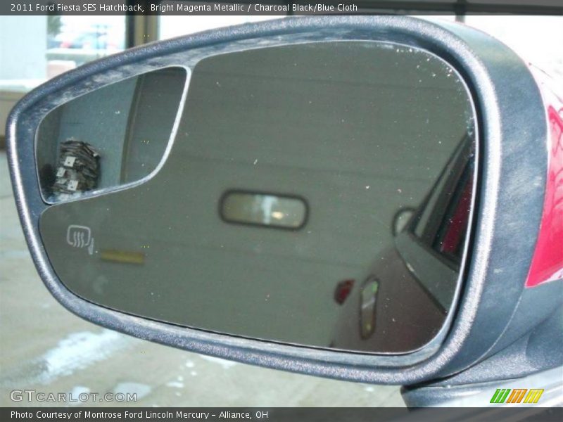 Bright Magenta Metallic / Charcoal Black/Blue Cloth 2011 Ford Fiesta SES Hatchback