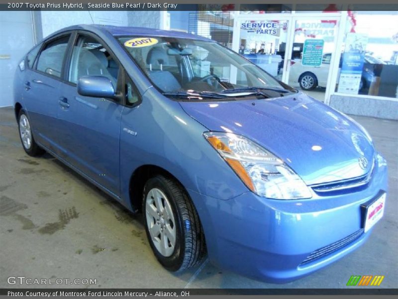 Seaside Blue Pearl / Dark Gray 2007 Toyota Prius Hybrid