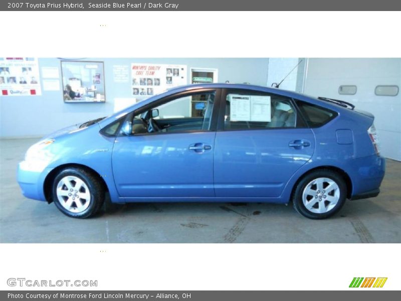 Seaside Blue Pearl / Dark Gray 2007 Toyota Prius Hybrid