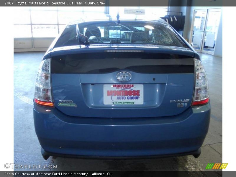 Seaside Blue Pearl / Dark Gray 2007 Toyota Prius Hybrid