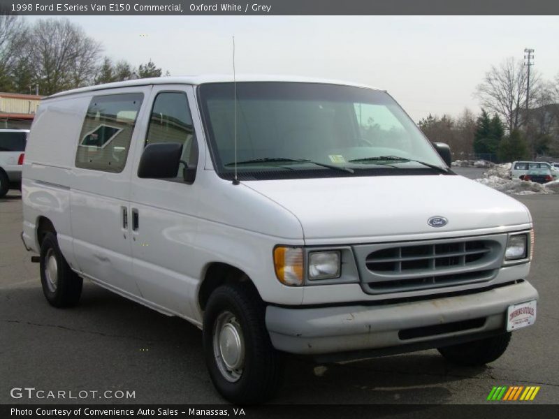 Oxford White / Grey 1998 Ford E Series Van E150 Commercial