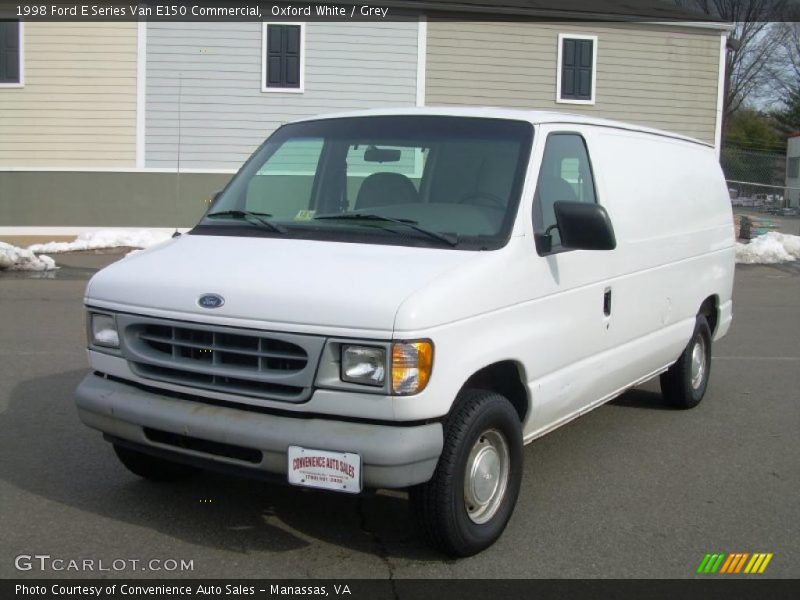 Oxford White / Grey 1998 Ford E Series Van E150 Commercial