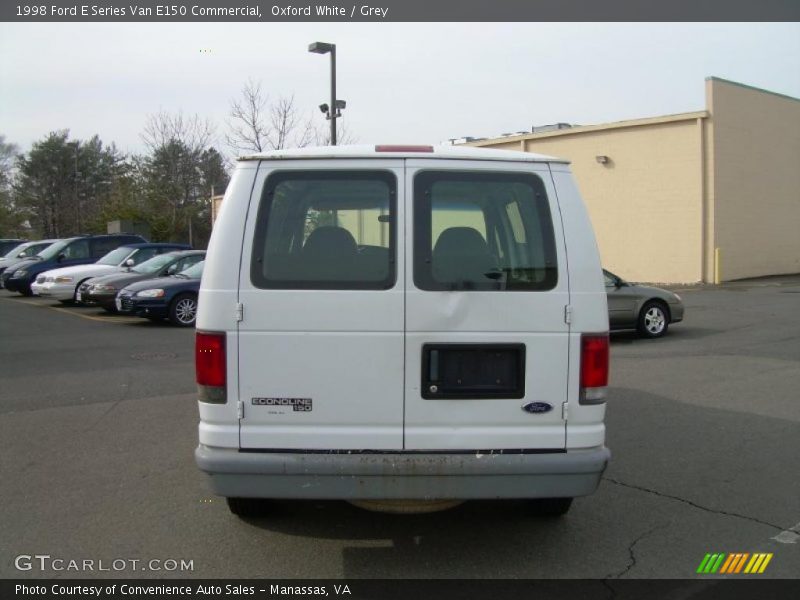 Oxford White / Grey 1998 Ford E Series Van E150 Commercial