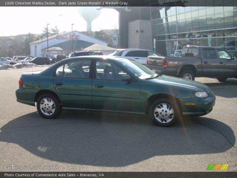Dark Jade Green Metallic / Medum Gray 1998 Chevrolet Malibu Sedan