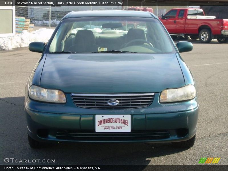 Dark Jade Green Metallic / Medum Gray 1998 Chevrolet Malibu Sedan