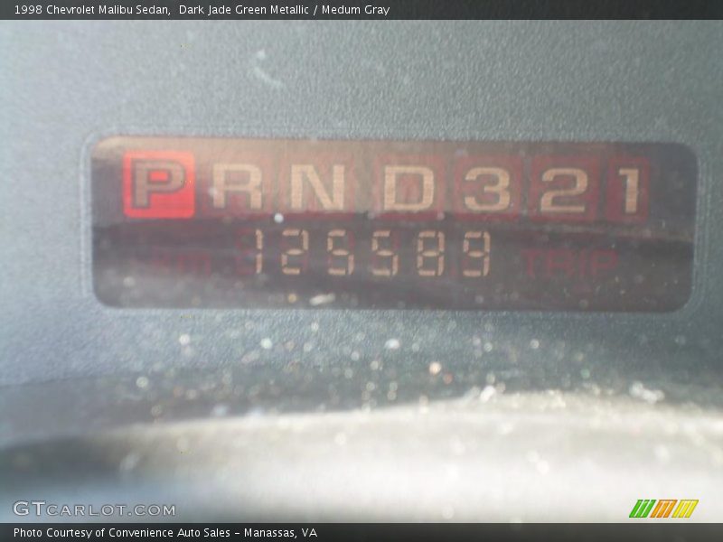 Dark Jade Green Metallic / Medum Gray 1998 Chevrolet Malibu Sedan