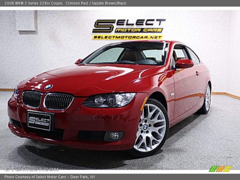 Crimson Red / Saddle Brown/Black 2008 BMW 3 Series 328xi Coupe
