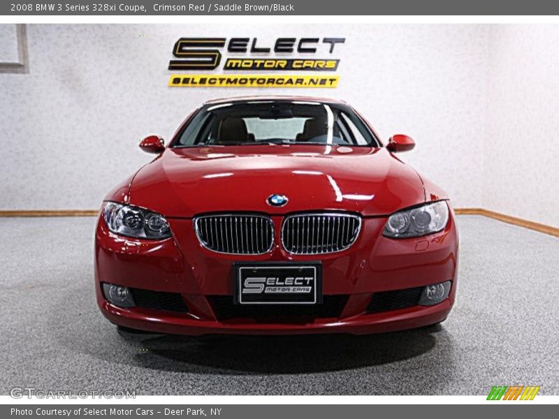 Crimson Red / Saddle Brown/Black 2008 BMW 3 Series 328xi Coupe