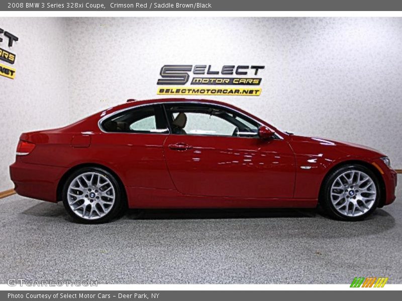 Crimson Red / Saddle Brown/Black 2008 BMW 3 Series 328xi Coupe