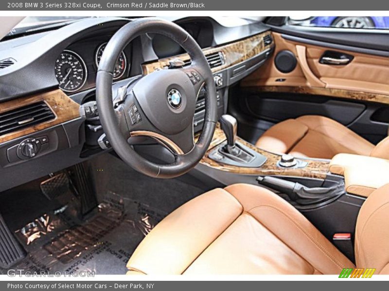 Crimson Red / Saddle Brown/Black 2008 BMW 3 Series 328xi Coupe
