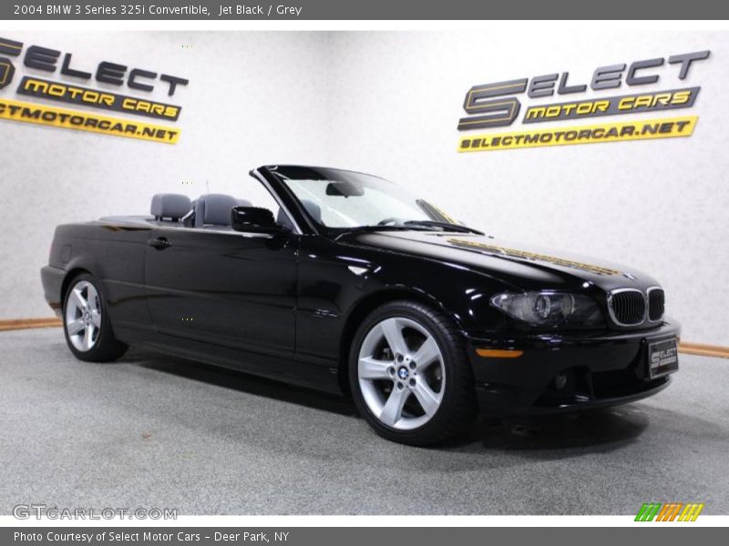 Jet Black / Grey 2004 BMW 3 Series 325i Convertible