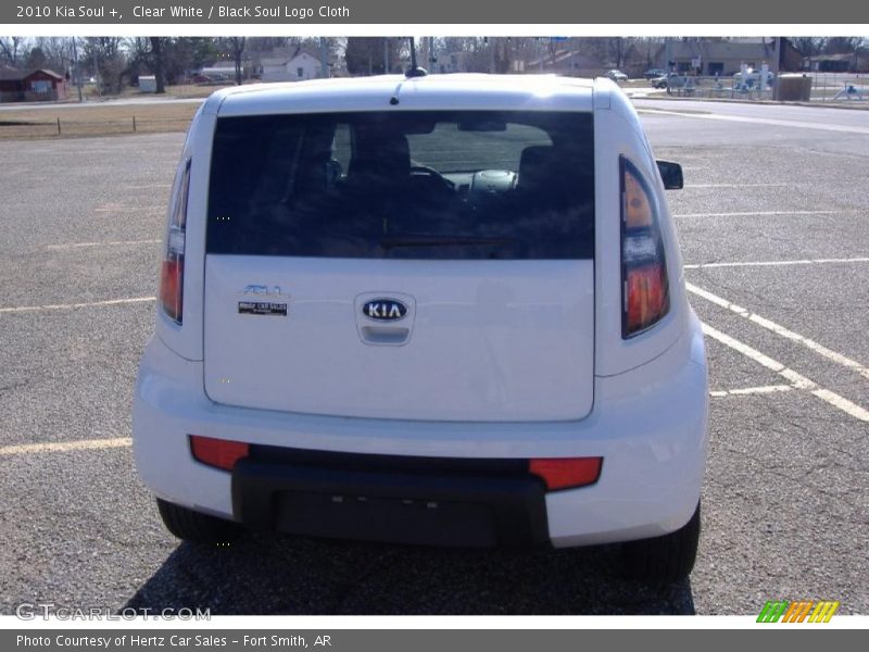 Clear White / Black Soul Logo Cloth 2010 Kia Soul +