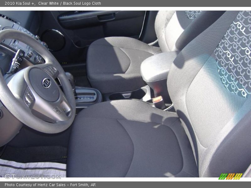 Clear White / Black Soul Logo Cloth 2010 Kia Soul +
