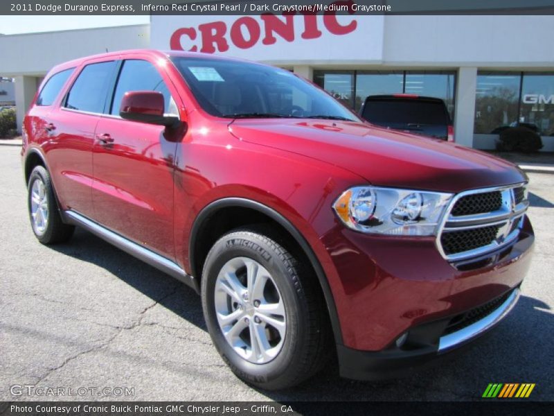 Inferno Red Crystal Pearl / Dark Graystone/Medium Graystone 2011 Dodge Durango Express