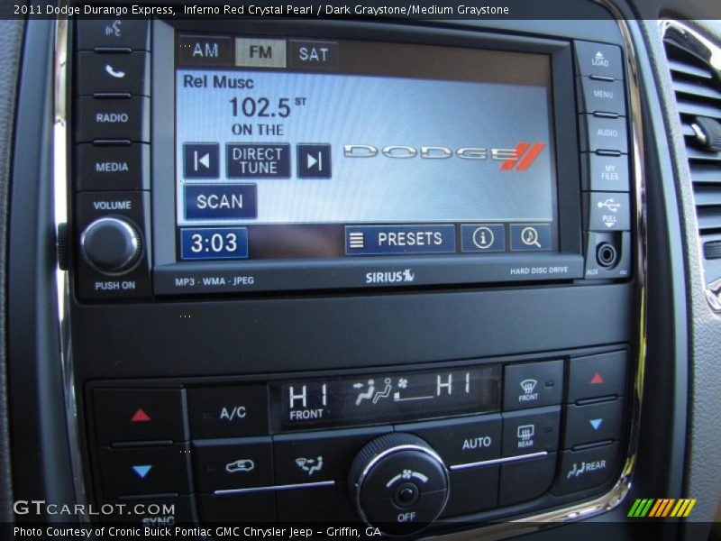 Controls of 2011 Durango Express