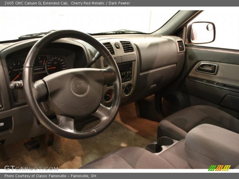 Dark Pewter Interior - 2005 Canyon SL Extended Cab 