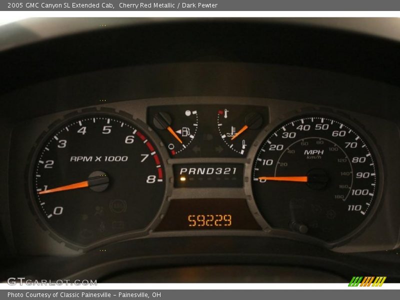  2005 Canyon SL Extended Cab SL Extended Cab Gauges
