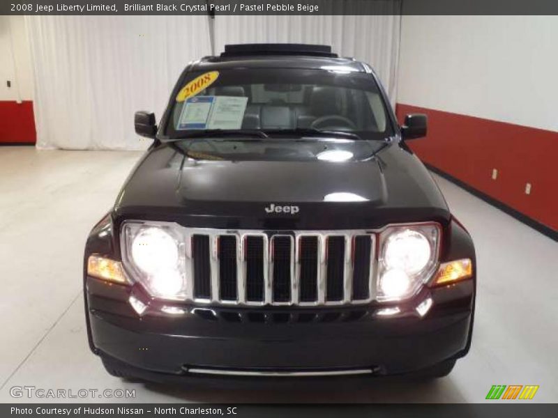 Brilliant Black Crystal Pearl / Pastel Pebble Beige 2008 Jeep Liberty Limited