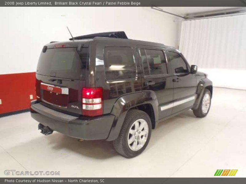 Brilliant Black Crystal Pearl / Pastel Pebble Beige 2008 Jeep Liberty Limited