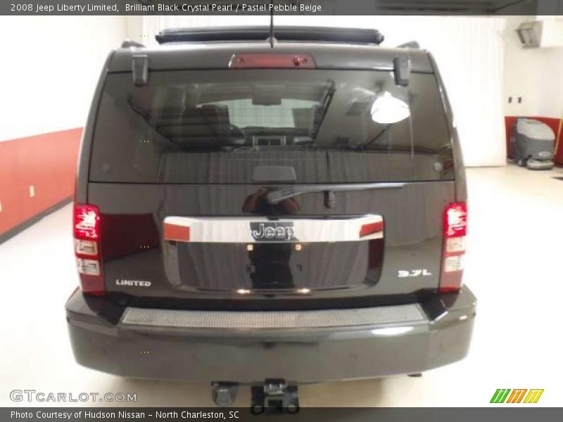 Brilliant Black Crystal Pearl / Pastel Pebble Beige 2008 Jeep Liberty Limited