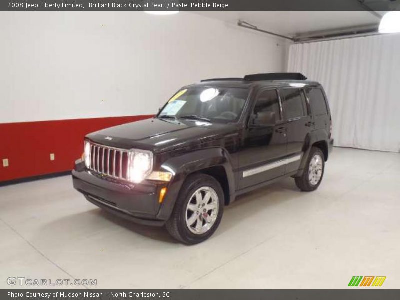 Brilliant Black Crystal Pearl / Pastel Pebble Beige 2008 Jeep Liberty Limited