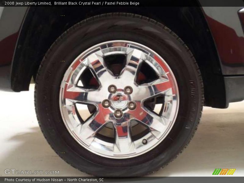 Brilliant Black Crystal Pearl / Pastel Pebble Beige 2008 Jeep Liberty Limited