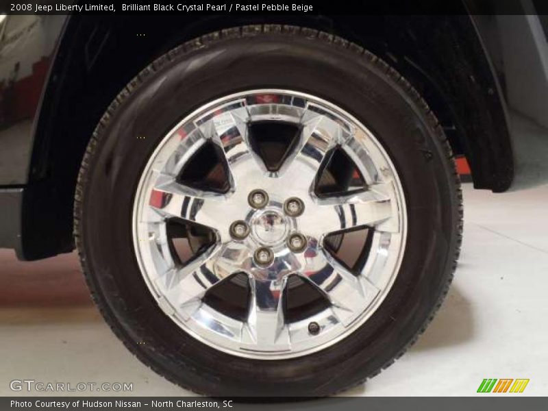 Brilliant Black Crystal Pearl / Pastel Pebble Beige 2008 Jeep Liberty Limited