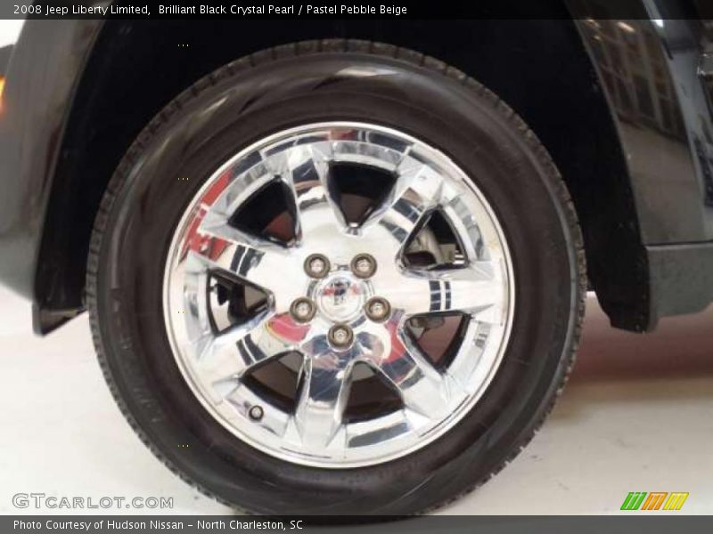 Brilliant Black Crystal Pearl / Pastel Pebble Beige 2008 Jeep Liberty Limited