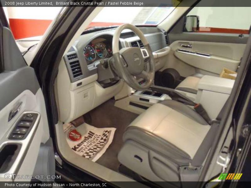 Brilliant Black Crystal Pearl / Pastel Pebble Beige 2008 Jeep Liberty Limited