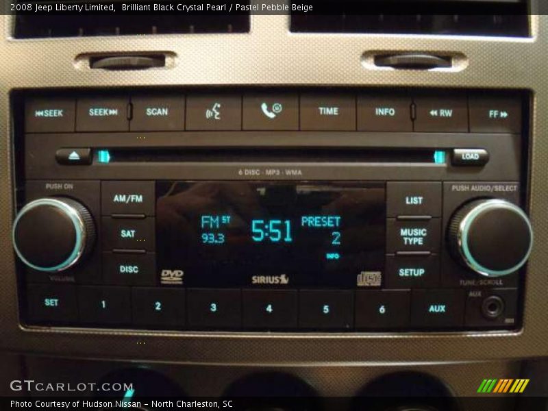 Brilliant Black Crystal Pearl / Pastel Pebble Beige 2008 Jeep Liberty Limited