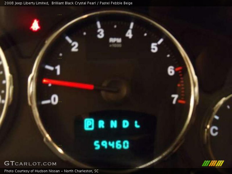 Brilliant Black Crystal Pearl / Pastel Pebble Beige 2008 Jeep Liberty Limited