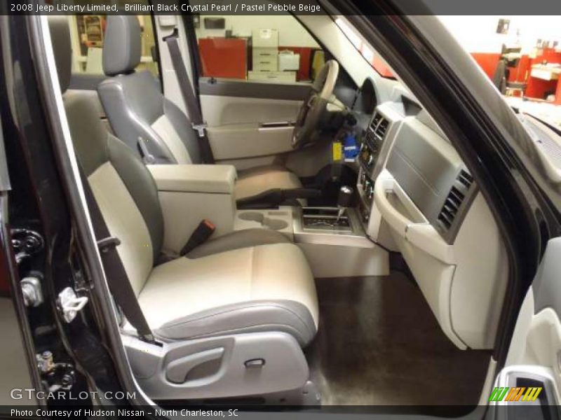 Brilliant Black Crystal Pearl / Pastel Pebble Beige 2008 Jeep Liberty Limited