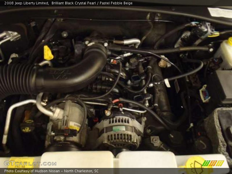 Brilliant Black Crystal Pearl / Pastel Pebble Beige 2008 Jeep Liberty Limited
