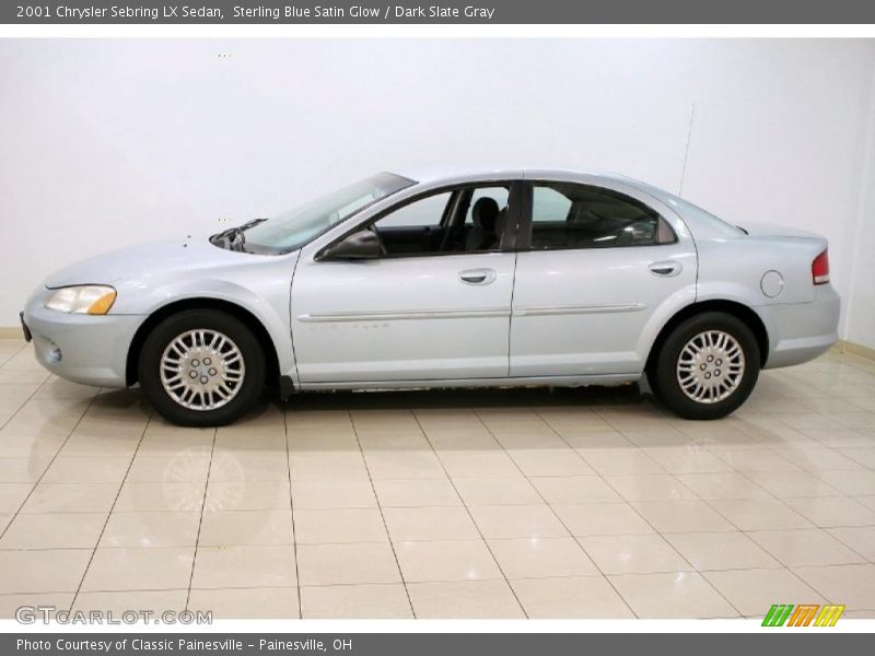 Sterling Blue Satin Glow / Dark Slate Gray 2001 Chrysler Sebring LX Sedan
